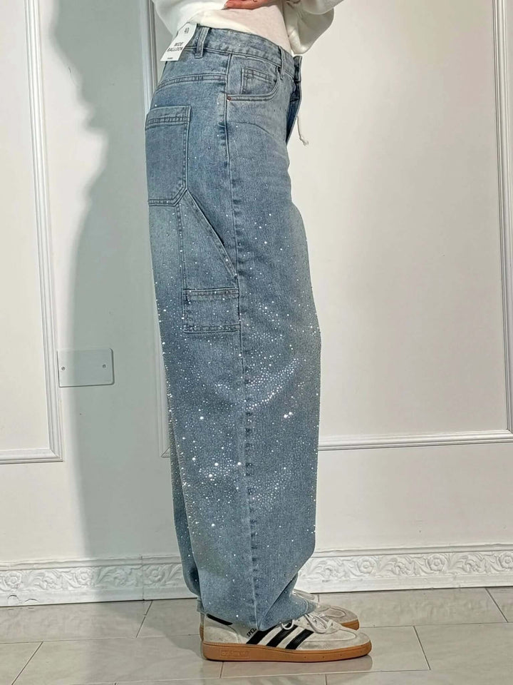 Women's Shiny Balloon Jeans