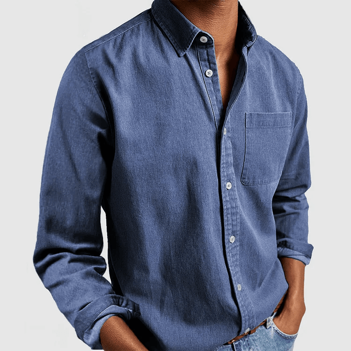 Men's Casual Cotton Shirt: Relaxed Fit, Breathable