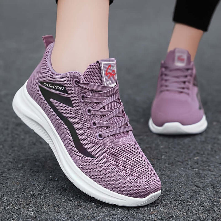 Women's Breathable Mesh Trainers with Cushioned Sole