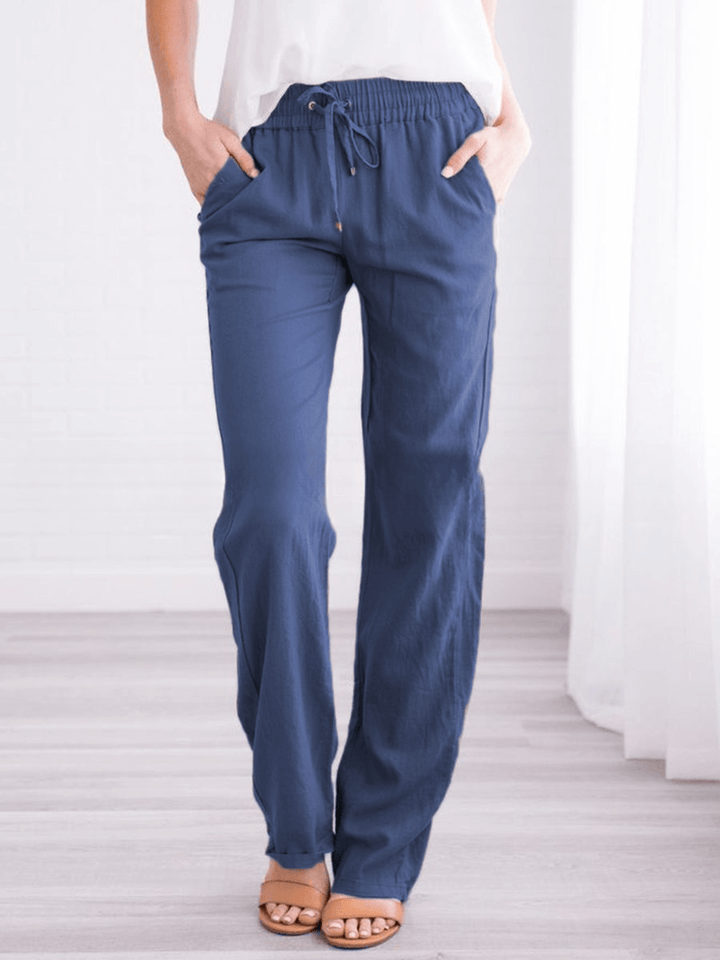 Women's Wide-Leg Drawstring Pants