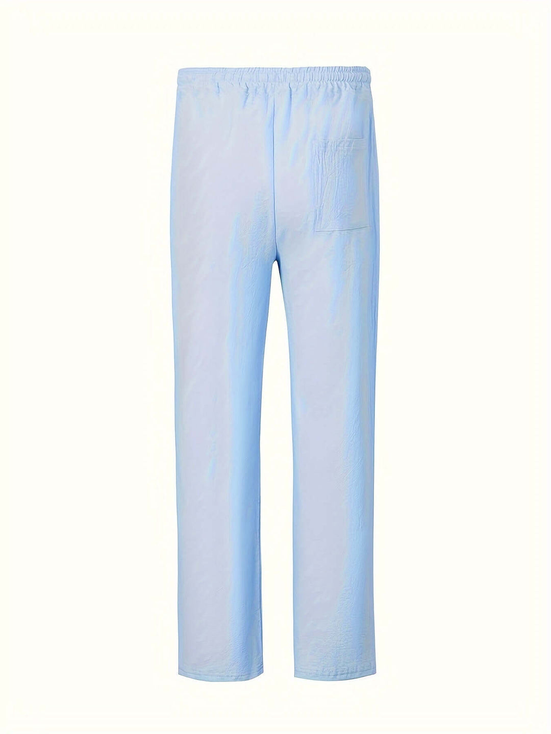 Men's Lightweight Drawstring Beach Pants: Relaxed Fit Linen Trousers