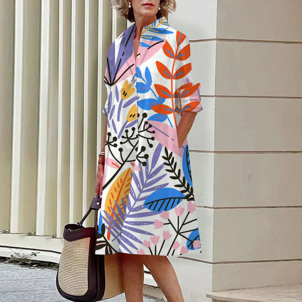 Women's Casual Knee-Length Midi Dress: Stretch, Breathable, Comfortable