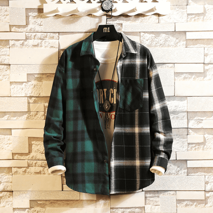 Men's Regular Fit Colorful Checkered Shirt