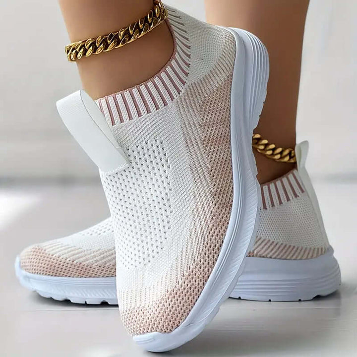 Women's Breathable Knit Slip-On Sneakers