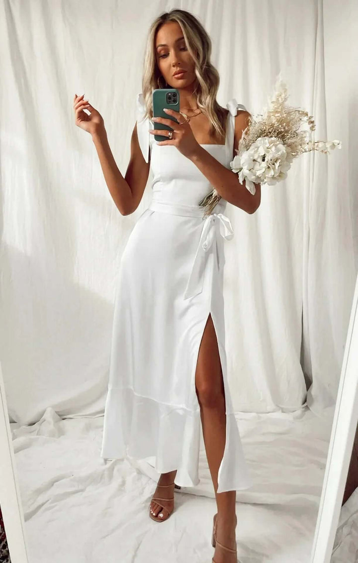 Elegant Printed Sleeveless Summer Dress