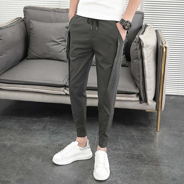 Men's Casual Tapered Joggers with Pockets