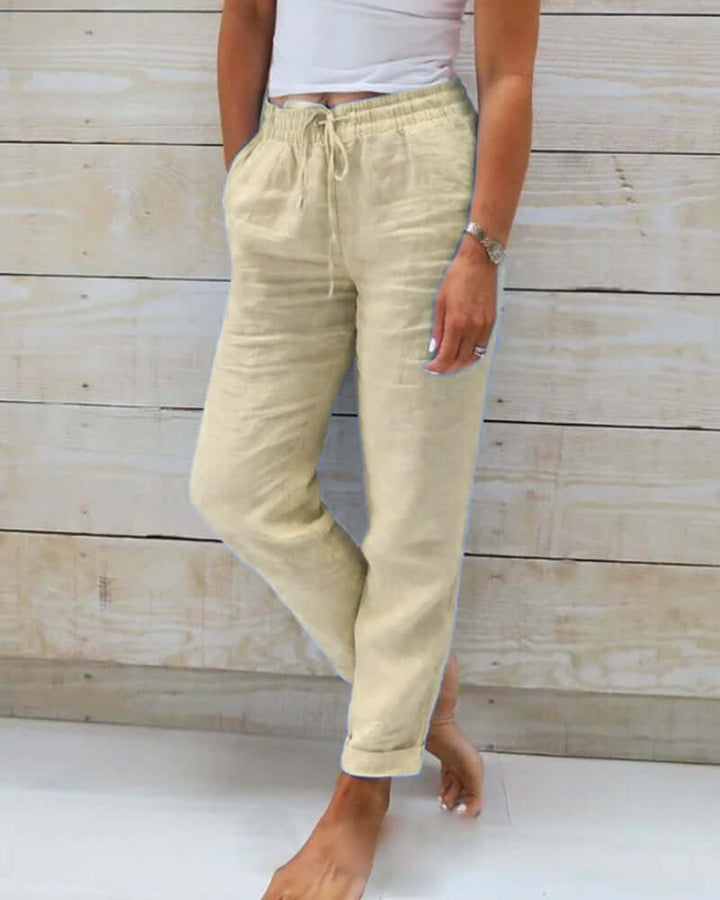 Unisex Elastic Cotton Pants: Comfortable & Stylish Everyday Trousers