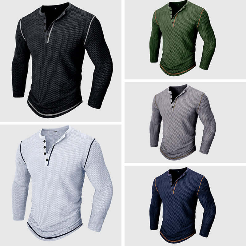 Men's Casual Long-Sleeve Shirt: Stylish & Comfortable