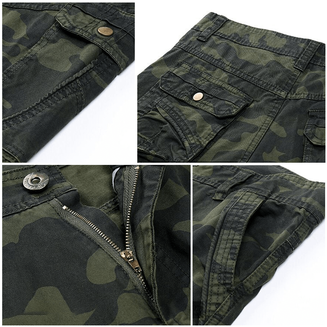 Men's Relaxed Fit Multi-Pocket Cargo Trousers