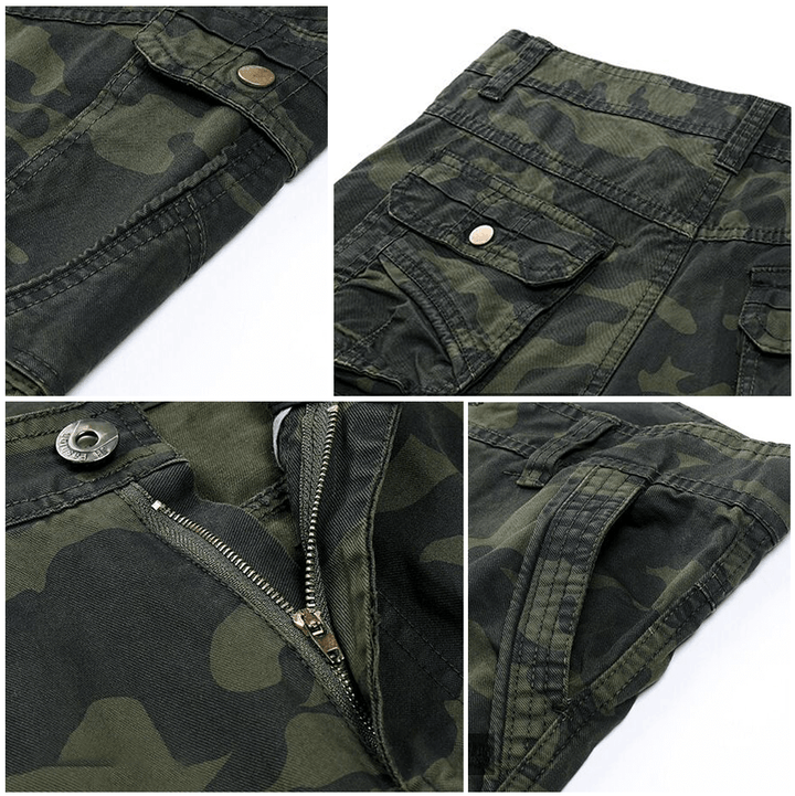Men's Relaxed Fit Multi-Pocket Cargo Trousers