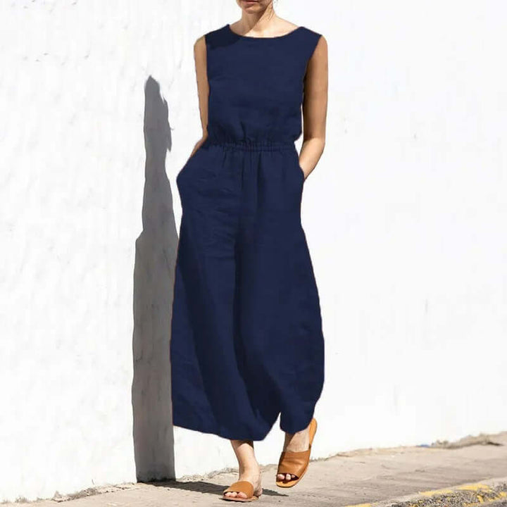 Women's Sleeveless Jumpsuit: Casual & Formal Wear