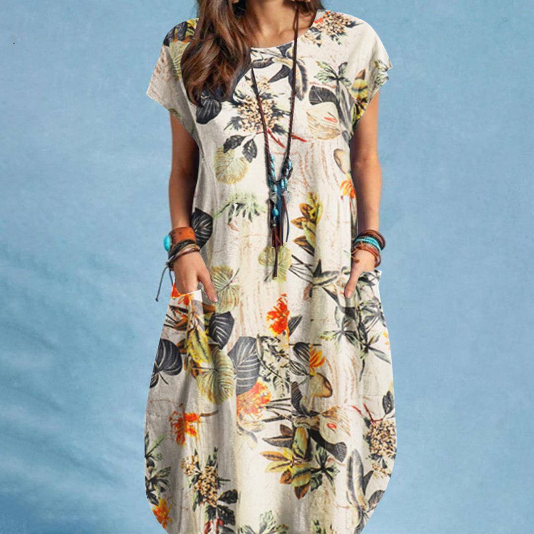 Elegant Satin Midi Women's Dress