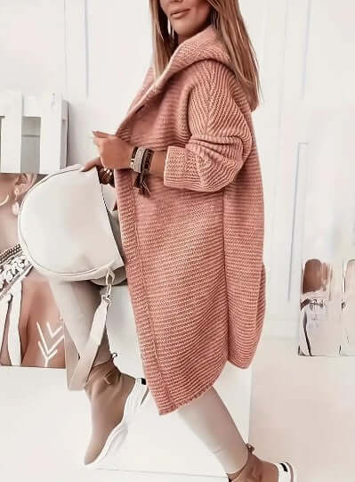 Women's Relaxed Hooded Long Sleeve Cardigan