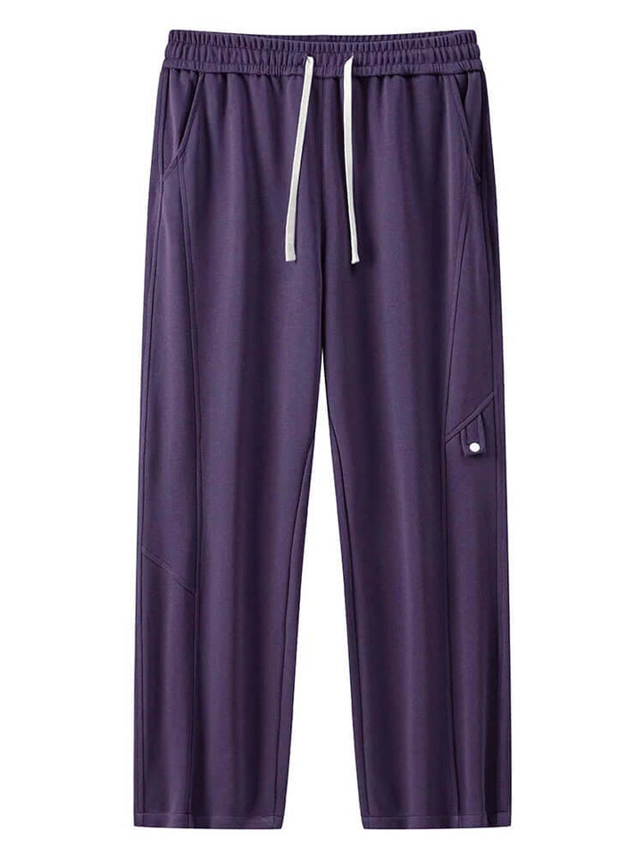 Men's Relaxed-Fit Cotton Trousers: Casual Everyday Pants