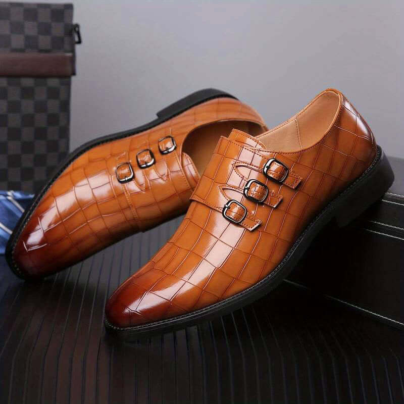 Men's Formal Leather Shoes: Classic Lace-Up Style