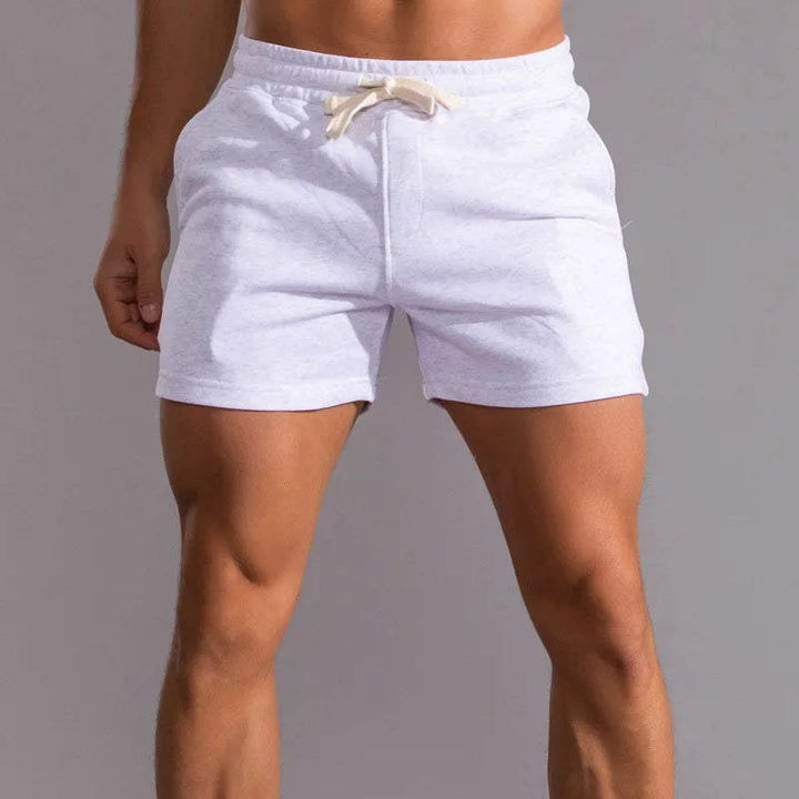 Men's Breathable Cotton Shorts: Elastic Waist, Adjustable Fit