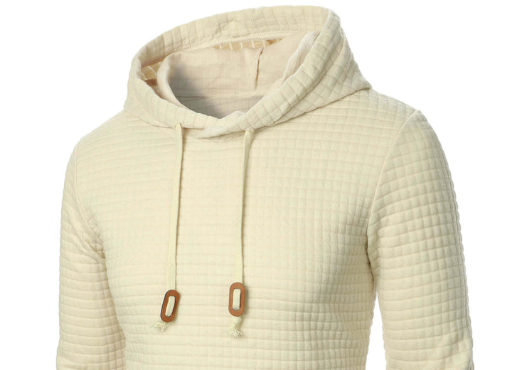Men's Casual Check Hoodie Sweatshirt