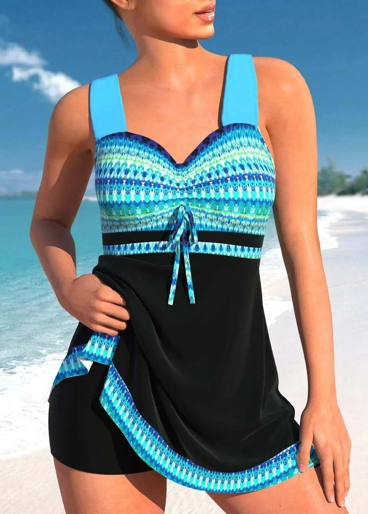 Women's Tummy Control Tankini Swimsuit Set