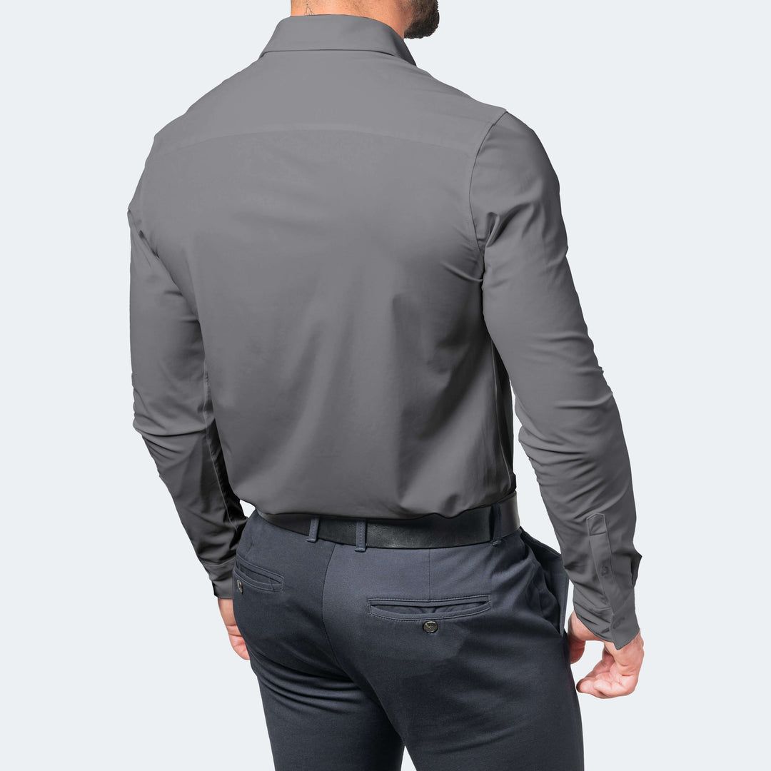 Men's Wrinkle-Free Stretch Shirt: Breathable Comfort