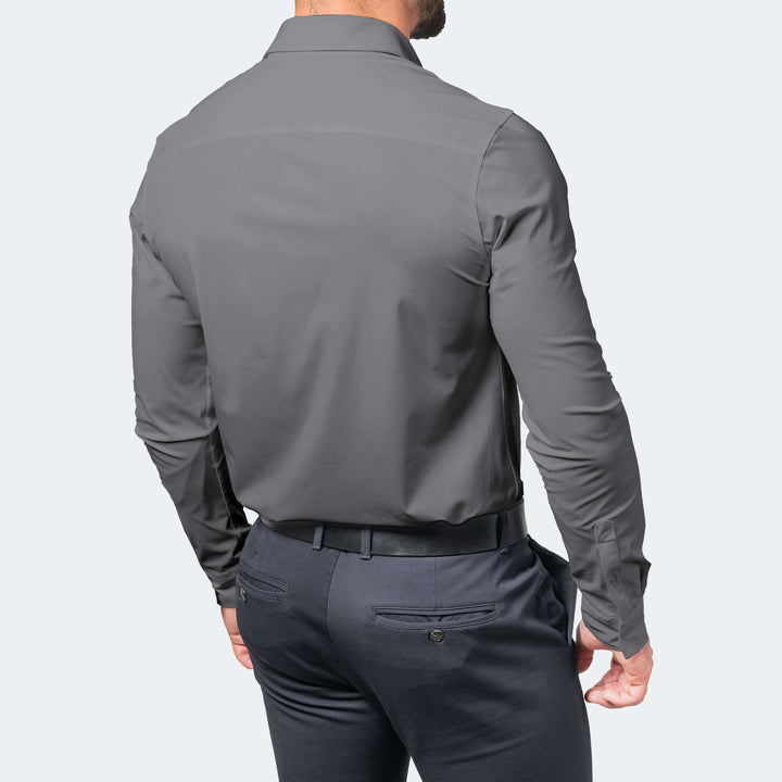Men's Wrinkle-Free Stretch Shirt: Breathable Comfort