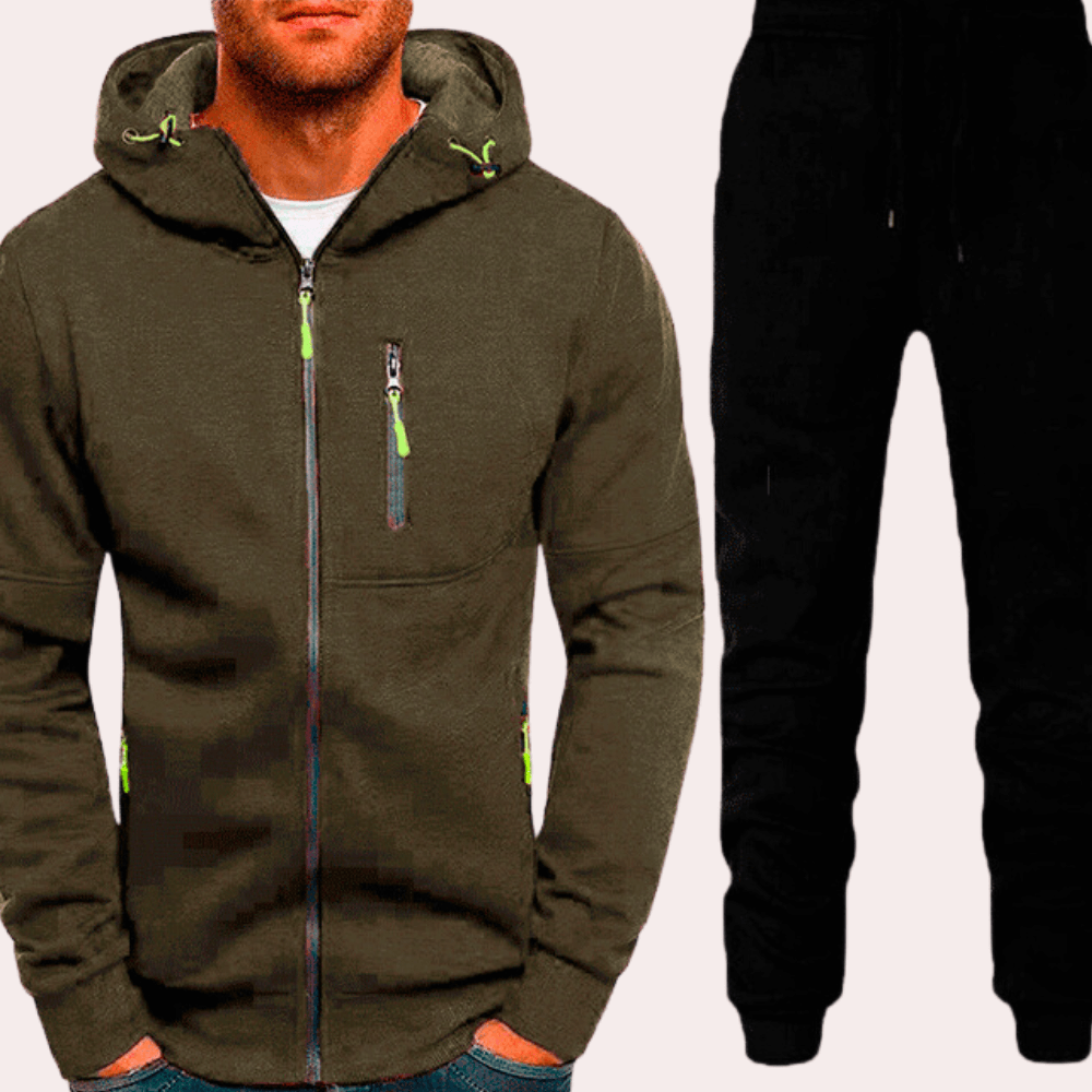Men's Casual Hoodie and Pants Set