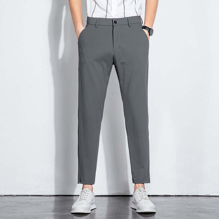 Men's Formal Long Trousers: Classic Fit Work Pants