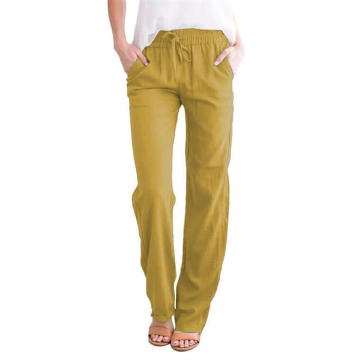 Women's Wide-Leg Drawstring Pants