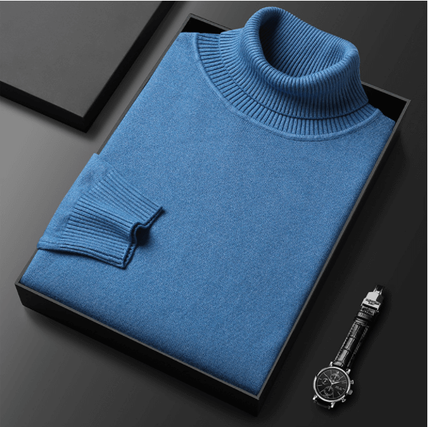 Men's Slim-Fit Turtleneck Knit Sweater