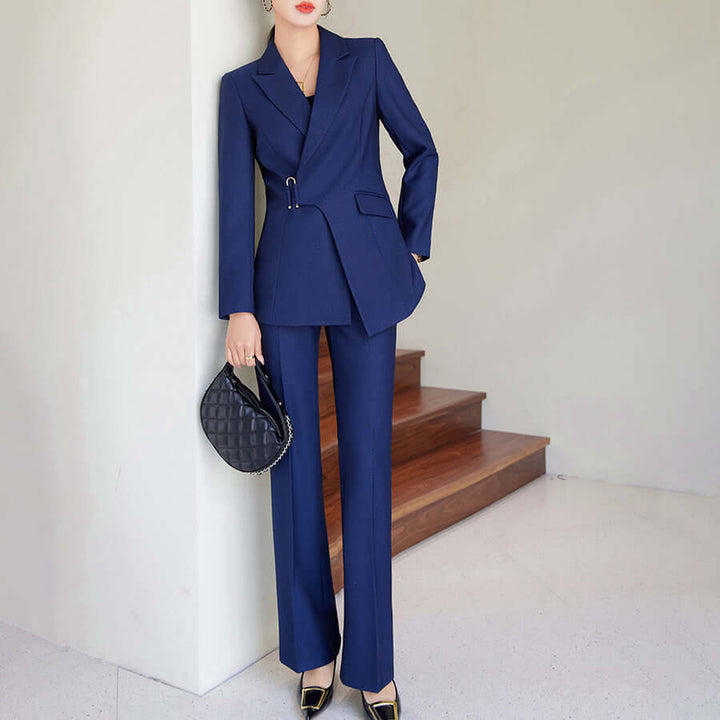 Women's Classic Blazer and Trousers Set