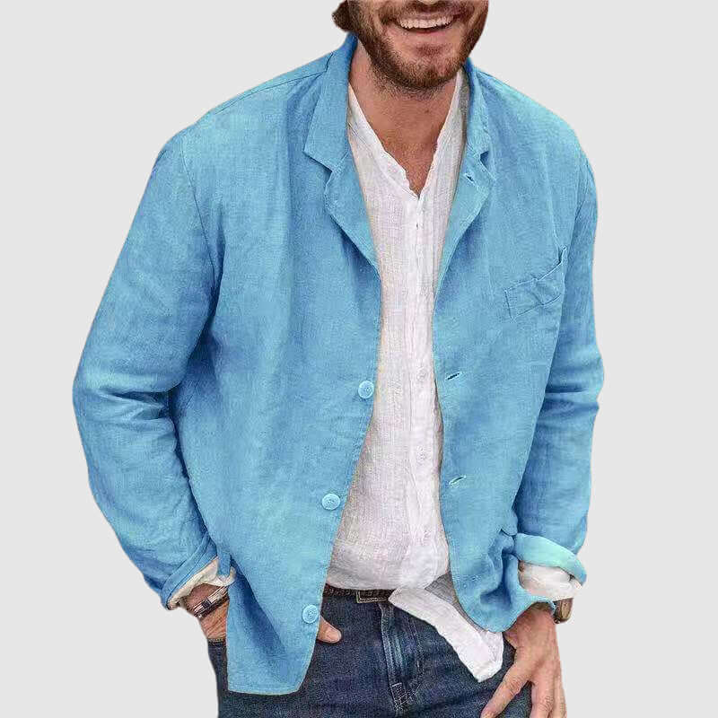 Men's Casual Cotton Loose Fit Jacket