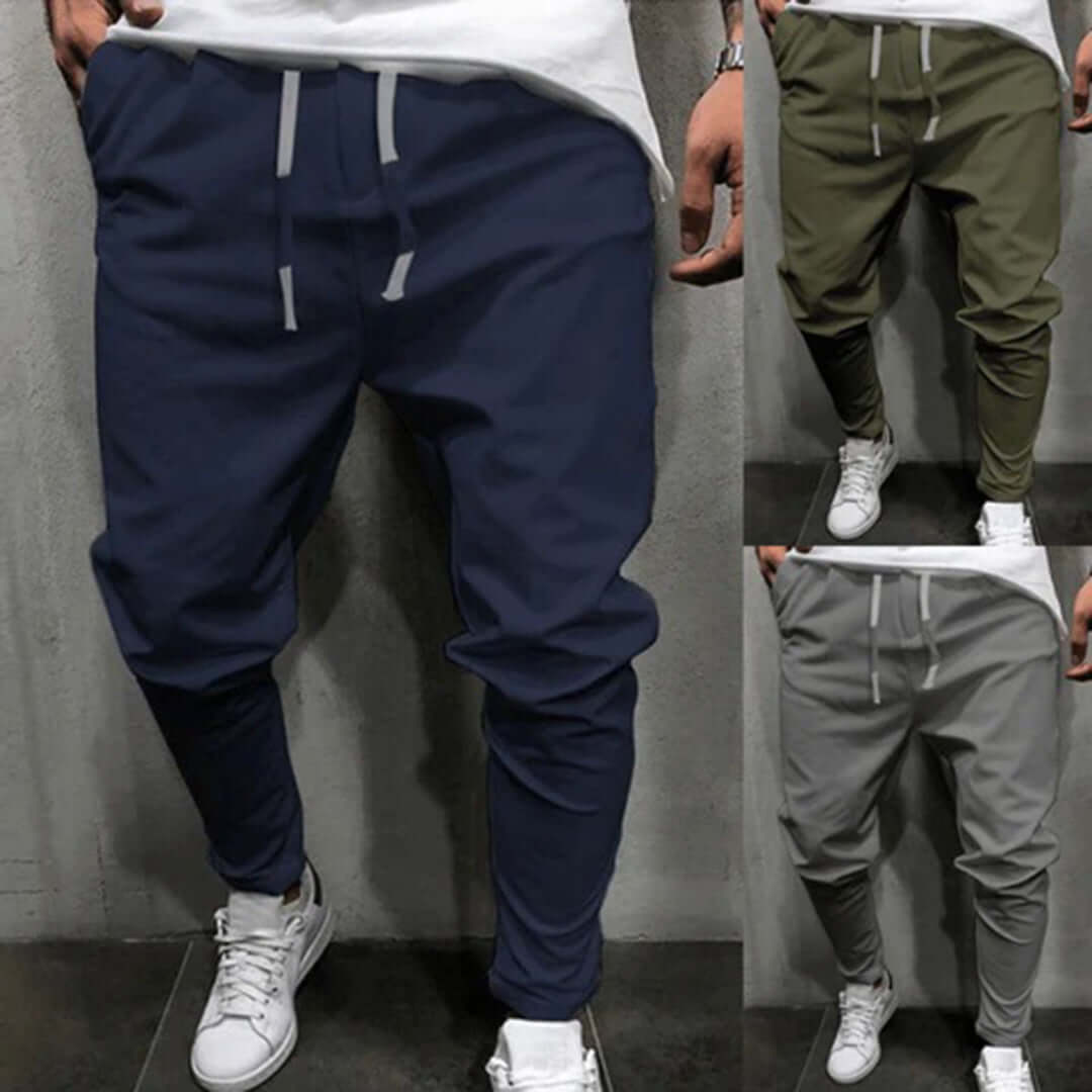 Men's Tapered Joggers: Elastic Waist & Cuffs