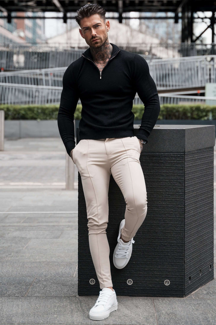 Men's Slim Fit Long Trousers: Stylish & Comfortable