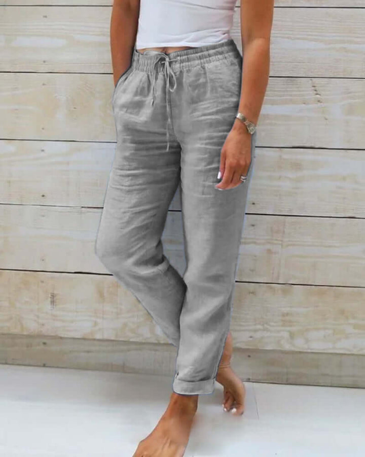 Unisex Elastic Cotton Pants: Comfortable & Stylish Everyday Trousers