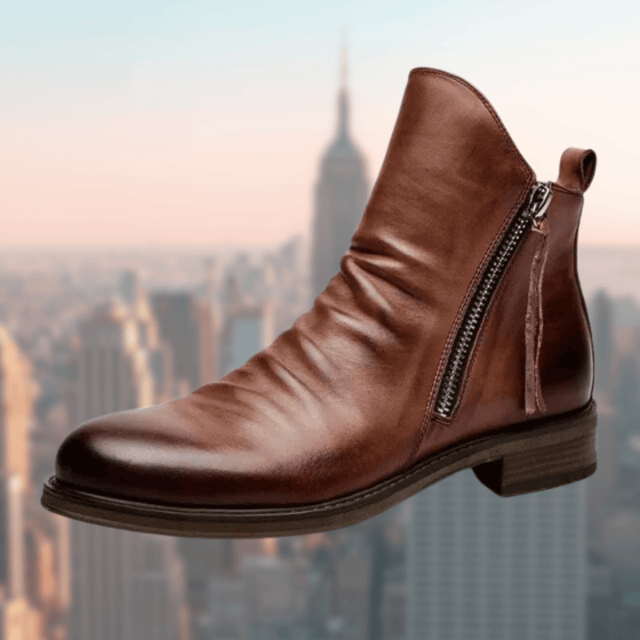 Women's Leather Knee-High Boots: Elegant & Comfortable Footwear