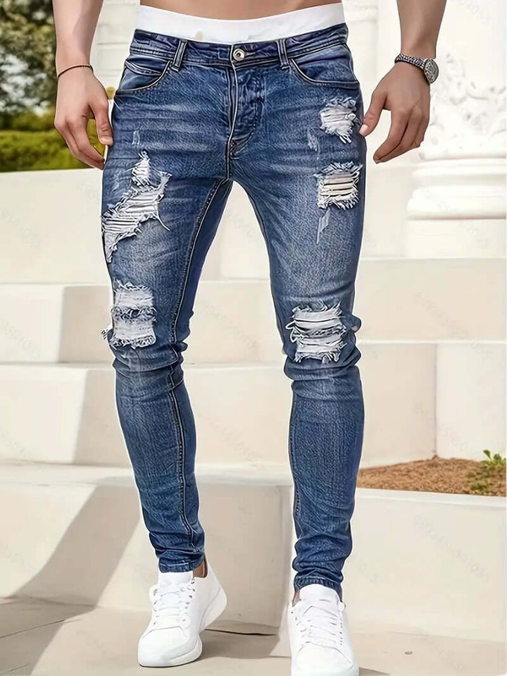 Men's Ripped Skinny Jeans: Casual Comfort & Style