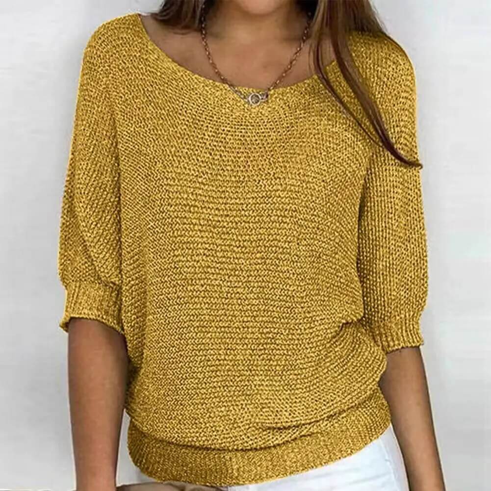 Women's Summer Knit Jumper: Relaxed Fit, Breathable