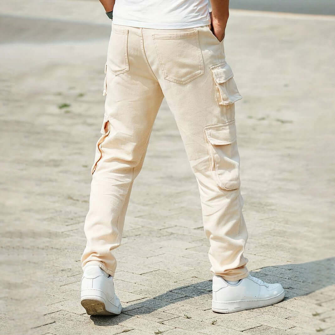 Men's Relaxed Fit Multi-Pocket Cargo Trousers
