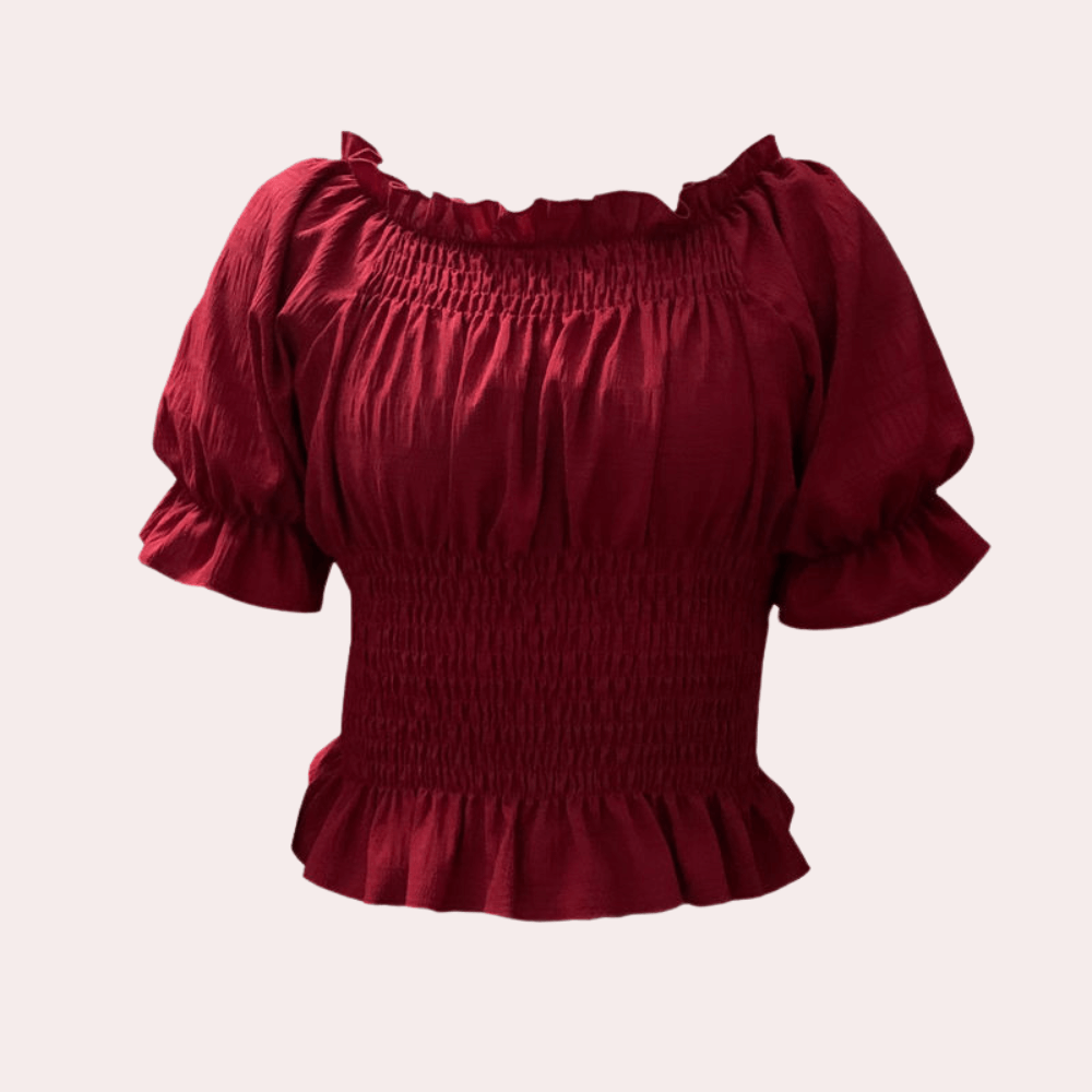 Women's Puff Sleeve Summer Blouse: Breathable & Stylish Top