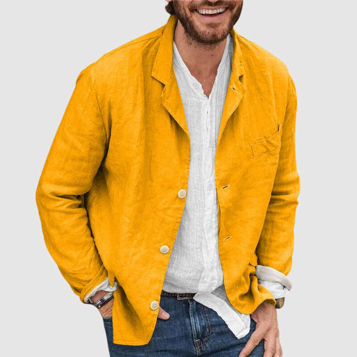 Men's Casual Cotton Loose Fit Jacket