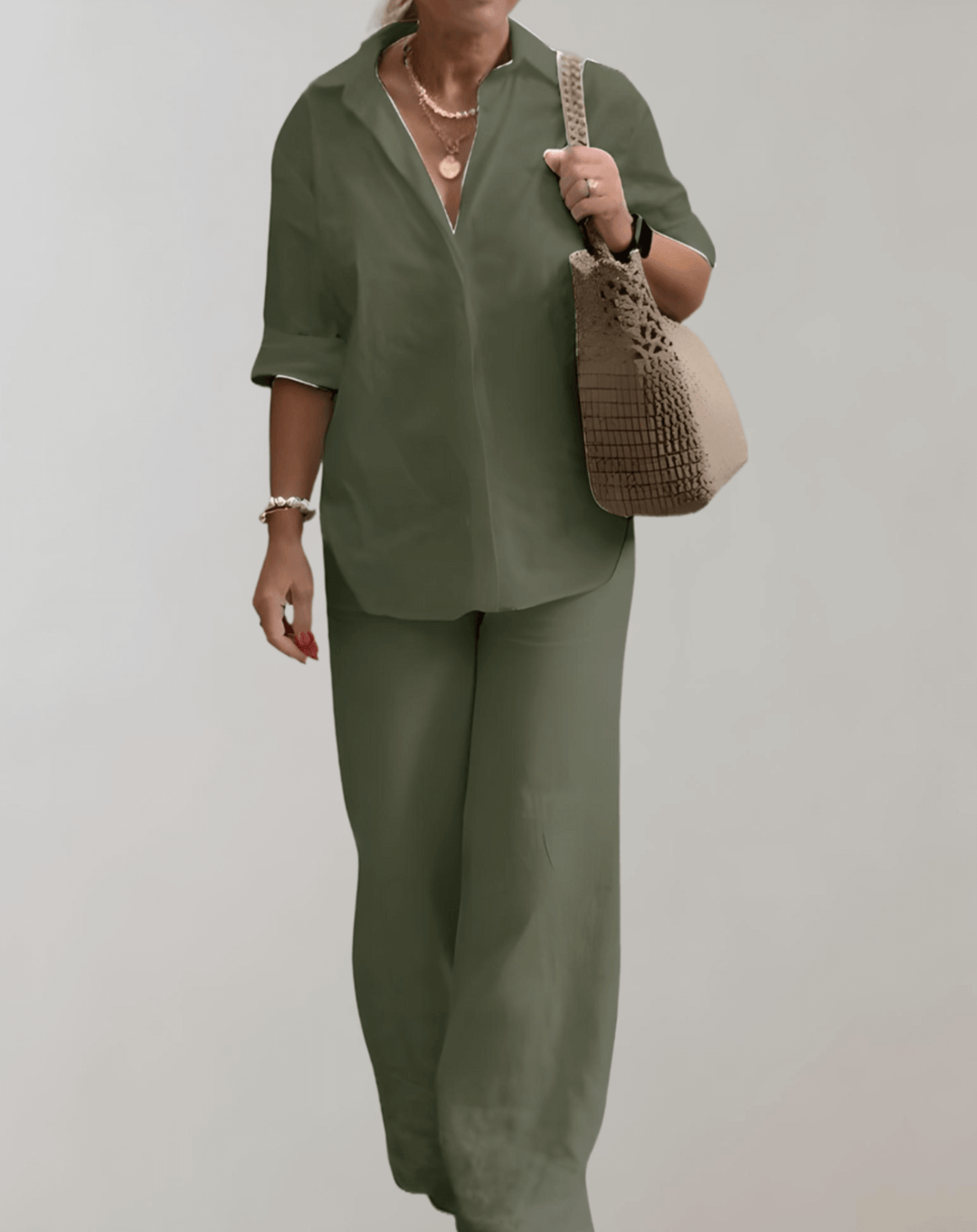 Women's Casual Co-ord Set: Chic Two-Piece Outfit