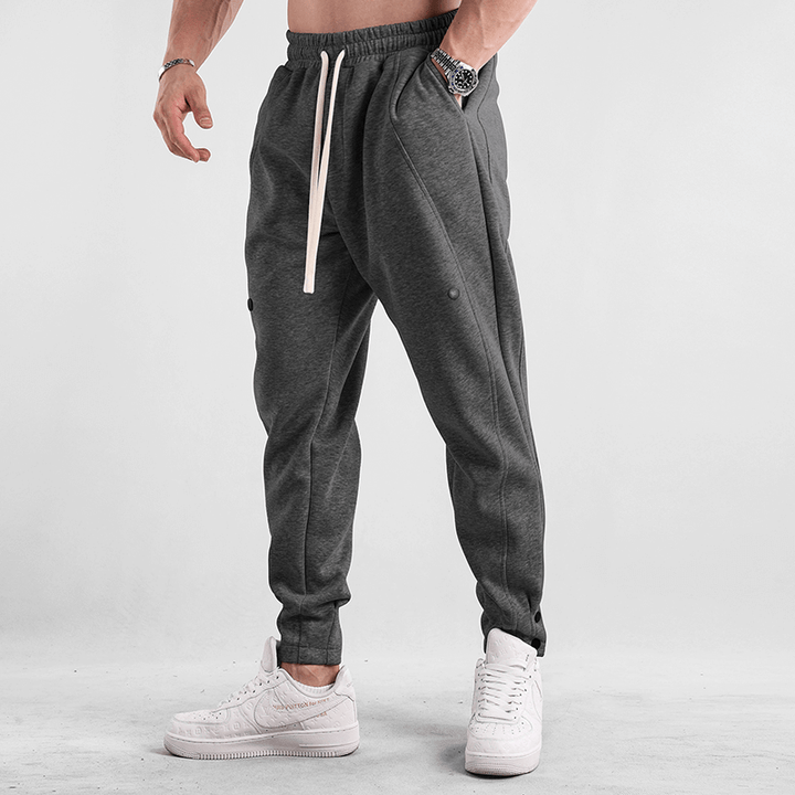 Men's Casual Tapered Joggers with Cuffed Ankles