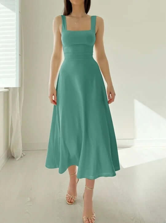 Sleeveless Midi Dress: Elegant & Comfortable