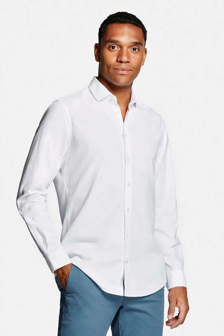 Men's Regular Fit Long Sleeve Cotton Dress Shirt
