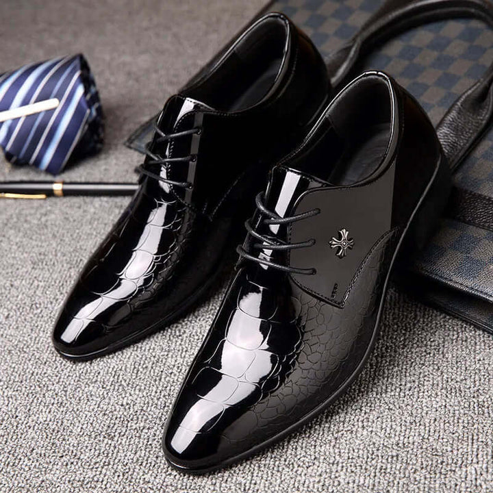 Men's Classic Oxford Leather Shoes - Formal Business Style
