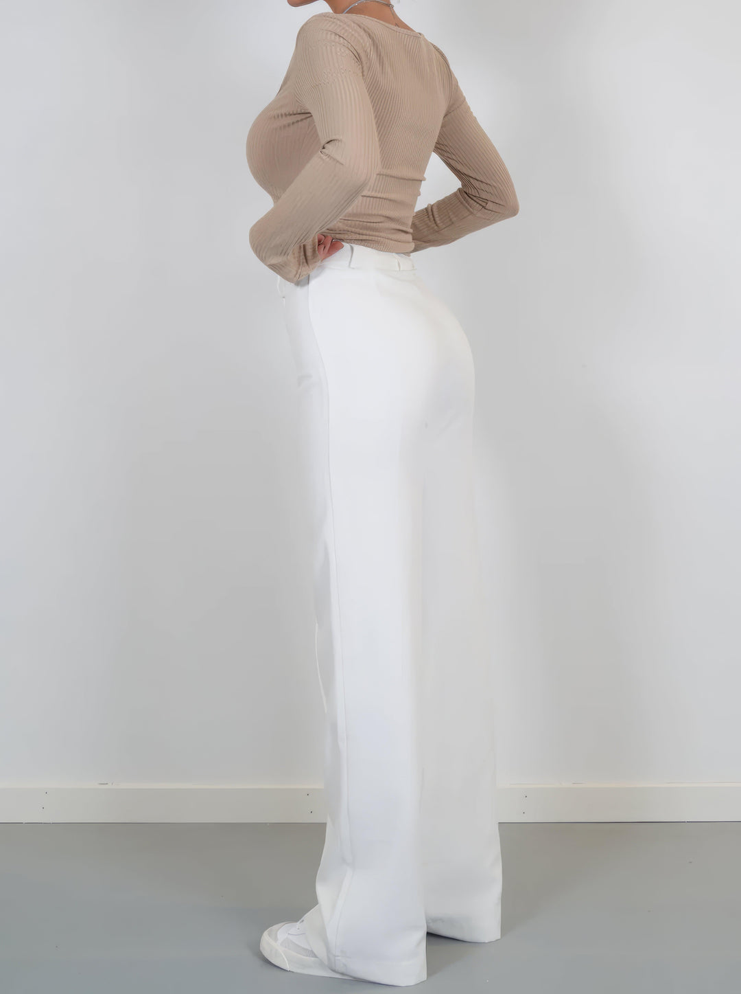 High-Waisted Elegant Women's Trousers