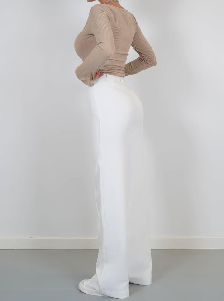High-Waisted Elegant Women's Trousers