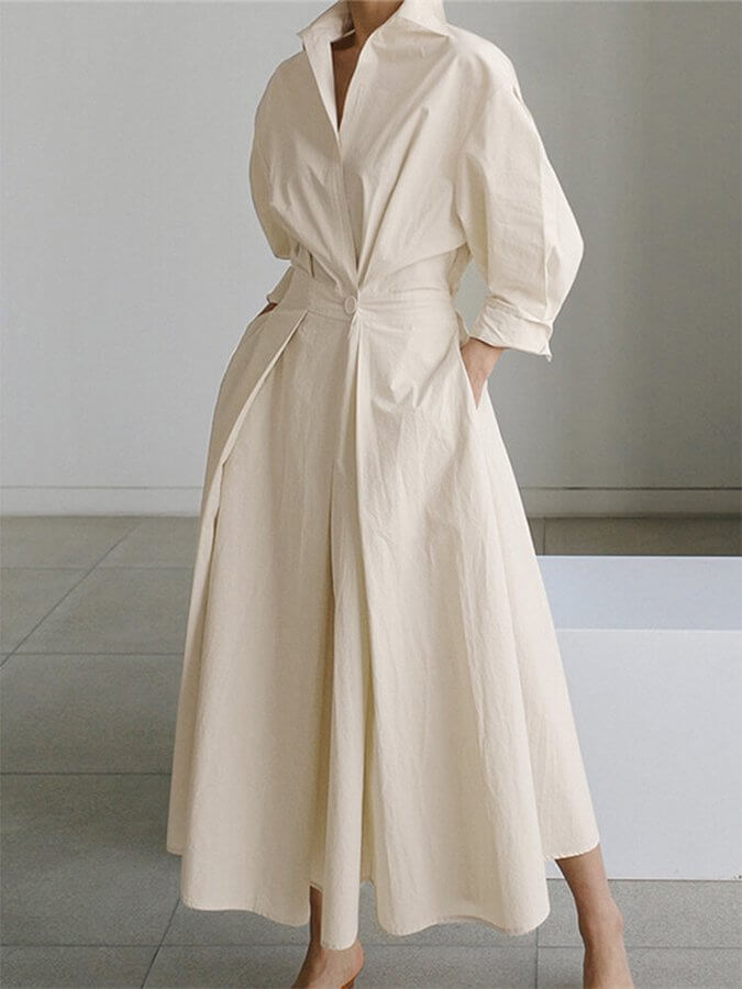 Vintage-Inspired Women's A-Line Dress