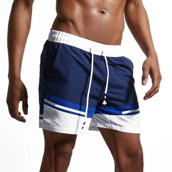 Men's Quick-Dry Swim Trunks with Elastic Waistband
