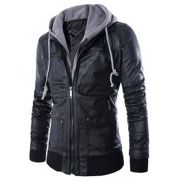 Men's Versatile Hooded Jacket: All-Season Comfort & Style