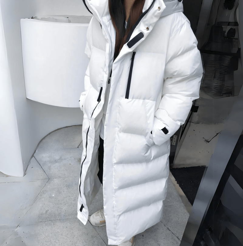Women's Long Padded Hooded Jacket